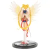 Anime manga 17cm Sailor Moon Anime Figürleri Kawaii Tsukino Usagi Aksiyon Figürü PVC Koleksiyon Model KIZ HEDİYE Z0427