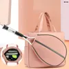 Tennistaschen, rosa/weiße Farbe, Tennis-Badminton-Schläger-Umhängetasche für Damen, große Sport-wasserdichte Tragetasche, Handtasche für Tennisschläger, Sporttasche 231127