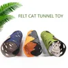 Spielzeug 2PCS Kreative Filz Tunnel Katze Spielzeug Falten Haustier Matte Katze Liefert Kitty Training Interaktive Spaß Spielzeug Tier Spielen tunnel Rohr