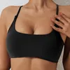 Roupa de yoga respirável criss cross ginásio superior mulheres sutiã roupa interior sem costas sem costura sutiã esportes colete bralette push up