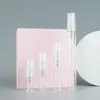 2ml 3ml 5ml 10mlガラスミストスプレーボトル補充可能な香水ボトルサンプルバイアル旅行化粧品コンテナSFBMX