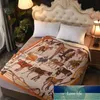 Horse Pattern Series Thick Lambskin Blanket Living Room Office Car Cover Blanket Casual Blanket