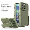 Custodie antiurto per iPhone 15 Pro Max Custodia per cellulare in materiale PC con staffa a clip posteriore in stock