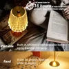 Tafellampen LED Retro kristallamp 6000 mAh draadloos bureau oogbescherming leeslicht licht aanraking dimmacht voor thuisdecoratie