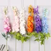 Decorative Flowers High Simulation Extra Large Flying Swallow Grass Hyacinth Fake Flower Silk Single Branch Long Violet