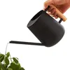 Pulvérisateurs Pot d'arrosage de fleurs, arrosoir de plantes, Pot de douche domestique, bec Long, manche en bois ouvert sur le dessus, en acier inoxydable pour arbres de jardin 231127