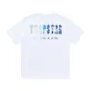 Tasarımcı Moda Giyim Erkekler Tees Tshirt Trapstar Br Blue White Büyük T Camo Mektup Baskı Yaz Yeni Rahat Erkek Kadınlar Kısa Kollu T-Shirt