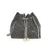 Waist Bags Mini Crossbody Shoulder Evening Bag Shinny Bling Clutch Purse Bucket Pearl Strap Handbag For Women Big Tote