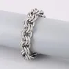 Link Bracelets Special Design Curb Cuba O-Chains Simple Bracelet For Men Boys 316L Stainless Steel Fashion Square Buckle Charm Bangle