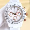 Chronograph Mens Watches Quartz Movement Watch 40mm Fashion Business Wristwatch Montre de Luxe Gift