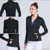 designer jackets for women zipper jacket yoga outfit coat quick-drying yoga clothes long-sleeve thumb hole training running jacket women slim fitness coat womens