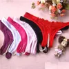 Other Health Beauty Items Womens Panties Ladies Erotict Y Hollow Out Women Lace Briefs Thongs Gstring Lingerie Underwear With Pear Dhpu9