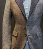 Ternos masculinos blazer moda terno esportivo casaco casual fino ajuste xadrez jaqueta de negócios elegante para casamento masculino