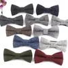 蝶ネクタイウールメンズタイクラシックスイートメン用の女性Groom Woolen Cravats Party Wedding Bowties Gifts