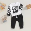 Kleidung Sets Drucken Baby Jungen Trainingsanzug Herbst Winter Zwei Trainingsanzug Für Kinder Kleinkind Langarm Sweatshirt Hosen Kleidung Set