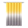 Curtains Inyahome Yellow Shower Curtains for Bathroom Decor Water Resistant Polyester Fabric Bath Curtain for Spring Bathroom Accessories