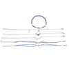 Link armbanden ketting temperament ster maan persoonlijkheid hanger hand string grijze kraal zesdelige armbandlink