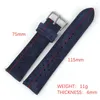 Bekijk banden echte suede lederen horlogeband 18 mm 20 mm 22 mm 24 mm poreuze ademende snelle release -band voor mannen vrouwenaccessoires