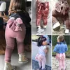 Pantalon Baru Balita Bayi Anak Anak anak Perempuan Putri Ikatan Simpul Bawahan Celana Pleuche Legging Panjang Lucu Pakaian 6M 5T 230426