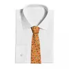 Bow Ties Halloween Scary Orange Pumpkins Tie Skull Daily Wear Cravat Street Necktie Polyester