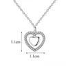 Ketens vrouwen hart sieraden sterling zilveren hanger ketting voor