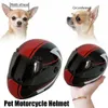 Skor husdjurshjälm utomhus anticollision hund motorcykel hjälm styling foto motorcykel hjälm props stilig söt husdjur hatt