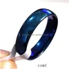 Band Rings Whole 50Pcs Blue 6Mm Wedding Ring Comfort-Fit Men Women Stainless Steel Male Female Fashion Classic Jewelry246T Drop Deli Dhmb1