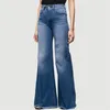 Женские джинсы Женщины широкие джинсы с высокой талией плюс плюс.