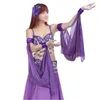 Scene Wear Women Belly Dance Arm ärmar Chiffon Dancing Costume Accessory 12 Färger till försäljning