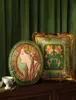 Coussin décoratif oreiller couvre cas doux carré coussin décoratif pour canapé canapé 18x18 pouces Alphonse Maria Mucha Art D4369274
