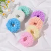 Accessori per capelli 1PC Luminoso Peluche Scrunchies Fasce Colorate Ragazze dolci Coda di cavallo Copricapo Elastico Accessori moda donna