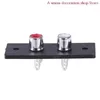 Acessórios de iluminação Outras 3ways/2 Way RCA Conector Terminal Plante de parede Placa de parede Placa Phono Chassis Adaptador de áudio 6.6x1.6cm 5.1x2cmothe