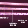 380-800nm LED à spectre complet élèvent la lumière LED tube de culture 8Ft T8 Tube d'intégration en forme de V pour les plantes médicales et les fruits en fleurs couleur rose