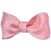 Bow Ties Classic Self Tie For Man Pink Green 27 Färg Silk Justerbar Bowtie Party Wedding Accessories Gifts