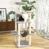 Cushion Cat Tree Tower House Condo Perch Entertainment Stratching for Kitten Multilevel Tower For Grand Cat Cozy Meubles Protecteur