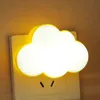 Lights Cloud Mini Heart Butterfly Sensor Control LED Light for Dark Night Children Bedroom Bedside Lamp EU/US Plug Baby SleepingHKD230629