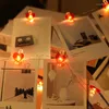 Strängar julbelysning Po Heart Clip Led Light String för heminredning Bröllop Alla hjärtans dag Decor Garland Navidad Fairy