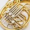 Musical Brass French Horn Gold Lacquer F/Bb 4 Key Double French Horn OEM