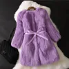 Kürk iyi kaliteli kadınlar gerçek gerçek tavşan kürk fabrikası fabrikası klasik ceketler kalın sıcak kış damlası palto wsr275