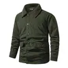 Men's Jackets Solid Color Baggy Cargo Jacket Winter Lamb Padded Coat Corduroy Yard Wool Small Men