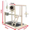 Подставки для игрового попугая с кокосовой скорлупой, твердая деревянная подставка для попугая, игровое поле, интерактивная тренировочная рамка, полка для птиц, стоячая палка