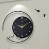 Orologi da parete Nordico Moderno Nero Soggiorno Orologio elegante Camera da letto per bambini Horloge Murale Accessori interni