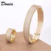 Perlenketten Donia Jewelry Fashion Classic Full MicroInlaid AAA Zircon Creative Armband Ring Set 231124