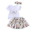 Family Outfits Citgeett Summer Toddler Kids Baby Girls Little Syster Floral Romper Tshirtpants Outfit Matching Clothes Set 230427