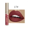 Lip Gloss QI 3ml Portable 24 Color Matte Liquid Lipstick Long Lasting Lipgloss Non-stick Tint Maquiagem TSLM1