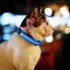 Dog Collars LED Glowing Collar Night Light Flashing Nylon Safety Necklace Waterproof Fluorescent AdjustableCollars Pet Supplies