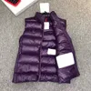 Colletto alla coreana invernale Stilista di moda Donna Donw Vest Arm Badge Gilet imbottito Outdoot gilet donna gilet caldo taglia 1-4