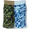 Top Craftsmanship designer Bathing ape pantaloncini da uomo Uomo donna estate testa di squalo bocca di pesce distintivo ricamo Pantaloncini Spiagge Pantaloni sportivi giapponesi