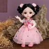 Lalki 16 cm Princess BJD 112 Doll z ubraniami i butami ruchome 13 stawów słodka słodka twarz dziewczyna prezent na dziecięce zabawki 230427