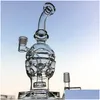 Rury palenia Faberge Fab Egg Hakahs Glass Bongs Szwajcarski perc Reycler Water 14,5 mm złącza platforma olejna prysznic Percolator DAB RIGS SHIP DH52I